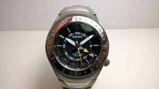 Futuristic Rare Black Seiko Mx Satf001 8f56 - 0140 Sapphire Perpetual Haq Watch