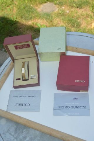 Vintage Seiko Szz050 Womens Watch Quartz In Orig Box W/papers  Guaranteed