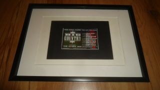 Big Country 2000 Tour - Framed Advert