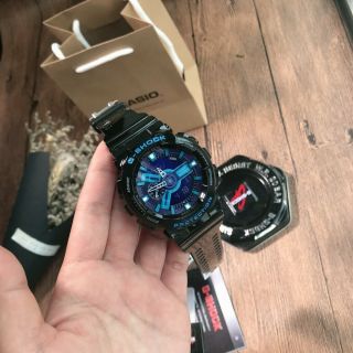 Casio G - Shock Men ' s Watch Analog - Digital Blue Purple Sport Quartz GA110HC - 1A 3