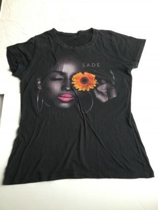 Sade Soldier Of Love 2011 Band Tour R And B Women Shirt Large Black Short Sleeve 2