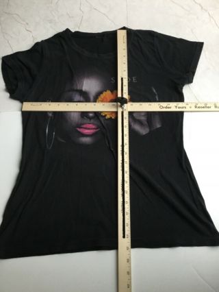 Sade Soldier Of Love 2011 Band Tour R And B Women Shirt Large Black Short Sleeve 3
