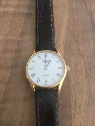 Pre - Owned: Longines Vintage Ladies Petit Quartz Watch.  Cream Dial.  For Repair