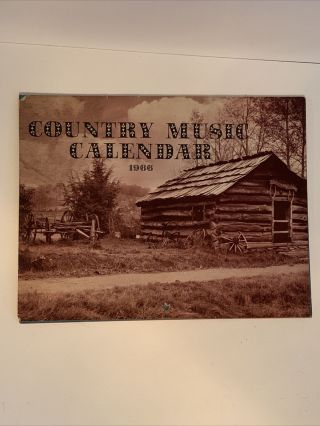 1966 Vintage Country Music Star Photo Birthday Calendar Johnny Cash Loretta Lynn