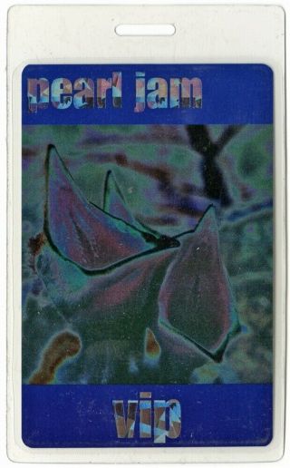 Pearl Jam 1998 Yield Concert Tour Collectible Band Vip Laminated Backstage Pass