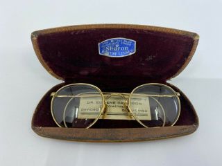 Vintage Shuron Rontor Lenses 1/10 12kgf Glasses With Case