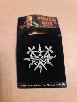 Bon Jovi Alchemy,  Poker Rox Pin Badge Clasp