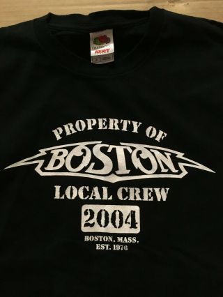 Boston Ultra Rare 2004 Tour Road Crew T Shirt W/ Tag For Corporate Cd Usa