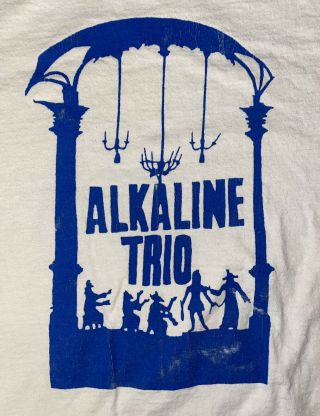 Alkaline Trio Og Vintage Shirt Size Xl White Very Worn Please Check Pictures