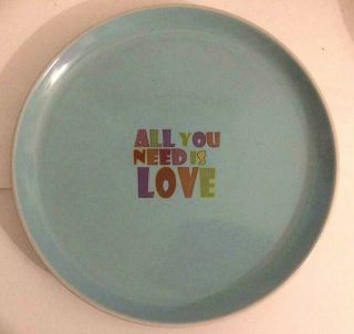 The Beatles All You Need Is Love Blue & White Tea/side Plate Unusual