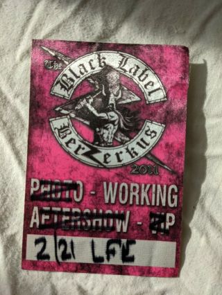Black Label Society Concert Setlist,  Plectrums Picks And Backstage Pass