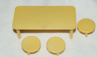 Epoch Calico Critters Animal School House Long Table W/ 3 Stool Replacement Part
