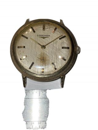Men’s Vintage Longines Wrist Watch 10 K Gold Filled Case Running Fast,  Orig Cond