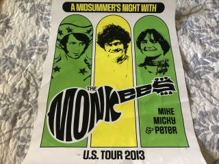 The Monkees Us Tour 2013 Poster