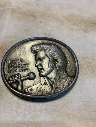 Vintage Elvis Presley 1935 - 1977 Commemorative Belt Buckle First Edition