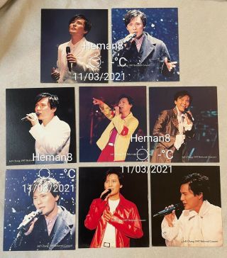 1997 張信哲 Taiwan Chinese Singer Jeff Chang Beloved Concert Postcard X 7