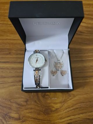 Sekonda Watch,  Necklace & Earrings Gift Set Brand
