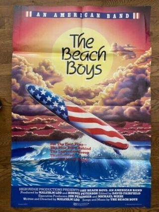Beach Boys An American Band Video Poster.  39 X 27.  Folded