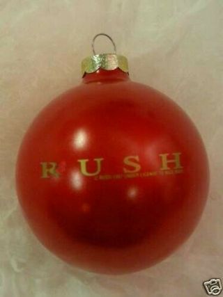 Rush Vintage Glass Ornament Santa 