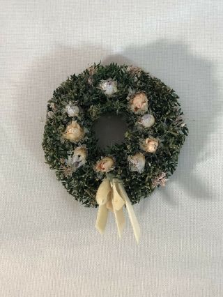Dollhouse Miniature 1:12 Scale Decorative Christmas Wreath Holiday Decoration