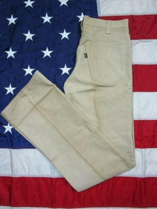 Vintage 1970s Levi’s Cowhide Suede Leather Pants Jeans Slacks Jacket 516 - 9823 31