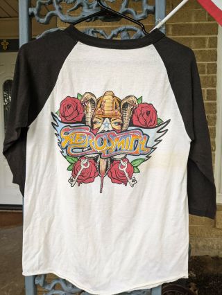 1988 Vintage Aerosmith Permanent Vacation Tour Shirt.  Size M