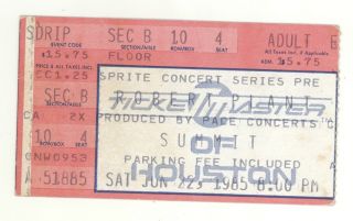 Rare Robert Plant 6/22/85 Houston Tx The Summit Ticket Stub Led Zeppelin
