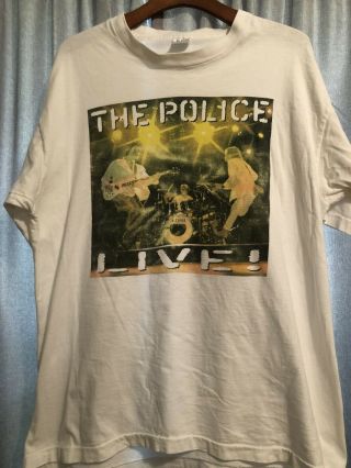 Vintage The Police Sting Live T Shirt Xl Single Stitch