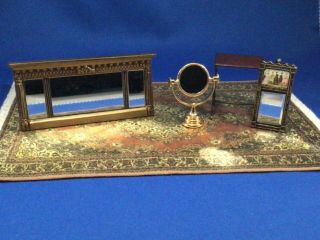 3 Dollhouse Mirrors - 1:12 Scale