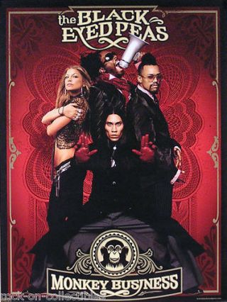 Black Eyed Peas 2005 Monkey Business Promo Poster