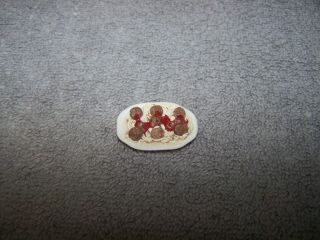 1:12 Dollhouse Miniature Platter Of Spaghetti And Meatballs