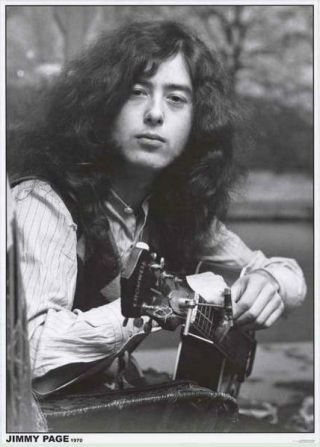 Led Zeppelin Jimmy Page 1970 24x33 Poster