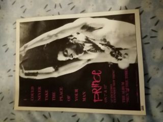 (tbebk29) Advert/poster 11x8 " Prince - I Could Never Take The Place Of Your Man