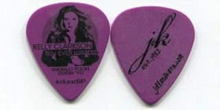Kelly Clarkson 2009 Wanted Tour Guitar Pick Jill And Kate Custom Concert Stage