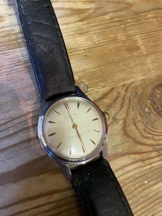 Vintage Gents Delvina Watch 21 Jewels, .  Antimagnetic Swiss Made
