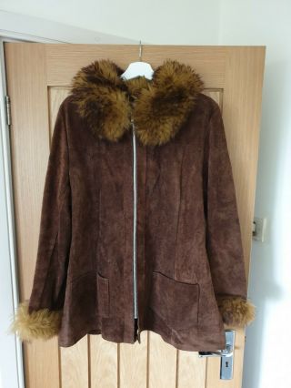 Vtg Pennylane 70s 60s Afghan Coat Ethnic Jacket Hippy Boho M L 14 ? Mod Ooak