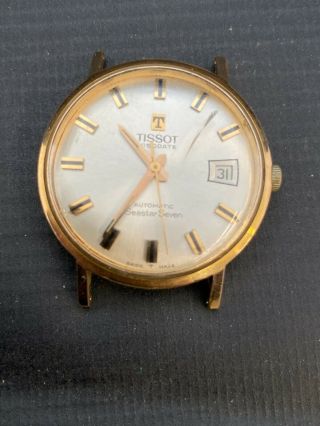 Vintage Tissot Seastar Seven Gold Filled Automatic Mens Watch