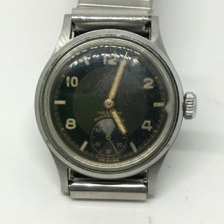 Military Radium Vintage Hand Winding Men Wrist Watch Swiss Made 30mm Wmw04