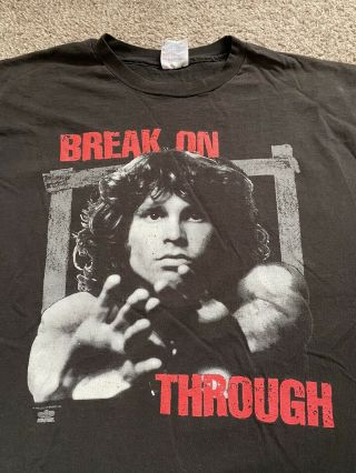 Vintage Jim Morrison Doors Break On Through Winterland Size Xl Faded Black