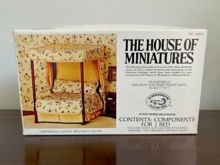 The House Of Miniatures Vintage Furniture Kit: Chippendale Canopy Bed
