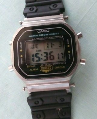 Vintage Casio G - Shock 240 Dw - 5200 Watch Quartz 200m All Stainless Screw Back