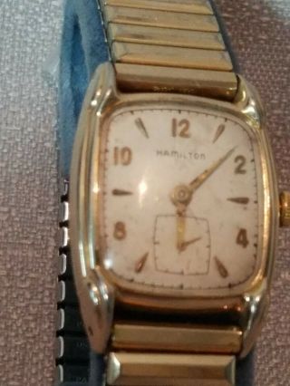 Vintage Hamilton Men ' s Watch 10 k gold filled - 2