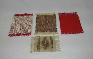 Dollhouse Woven Accent Rugs - 4 Rugs