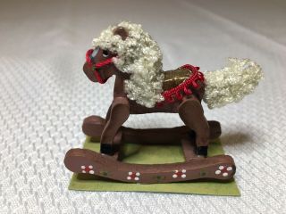 Artist Made Rocking Horse Chair Toy Dollhouse Miniature 1:12 Scale