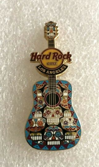 Hard Rock Cafe Los Angeles 2006 Day Of The Dead Guitar Pin - Le 300 - 35007