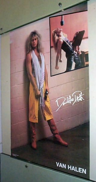 David Lee Roth Van Halen Vintage Poster
