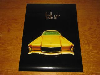 Blur - Blur / Song 2 - 1997 Usa Promo Poster