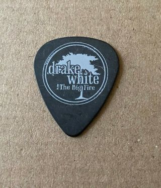 Drake White & The Big Fire - Signature Tour Issued Guitar Pick Black Banded Logo