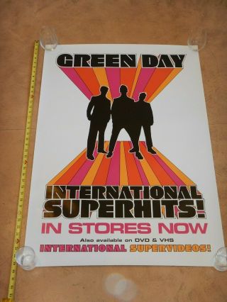 2001 Green Day Internation Superhits Album Promo Poster,