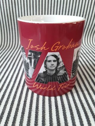 Htf Josh Groban Awake World Tour Coffee Mug Tea Cup - Red Gray Black Photos